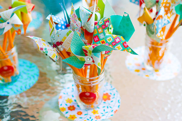 istock Pinwheel Fans At Wedding 497892634