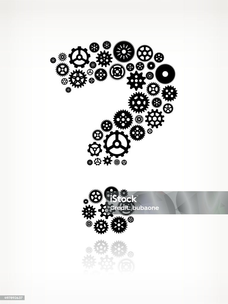 Dấu Chấm Hỏi Trên Bánh Răng Vector Miễn Phí Bản Quyền Màu Đen Hình ...