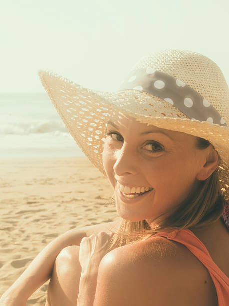 istock Smile girl at beach 497893094