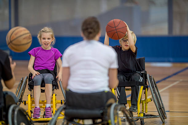 istock Handicap People Dribbling a Basketball 497895006