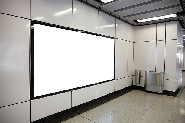 istock Blank Billboard in metro subway station 497895259
