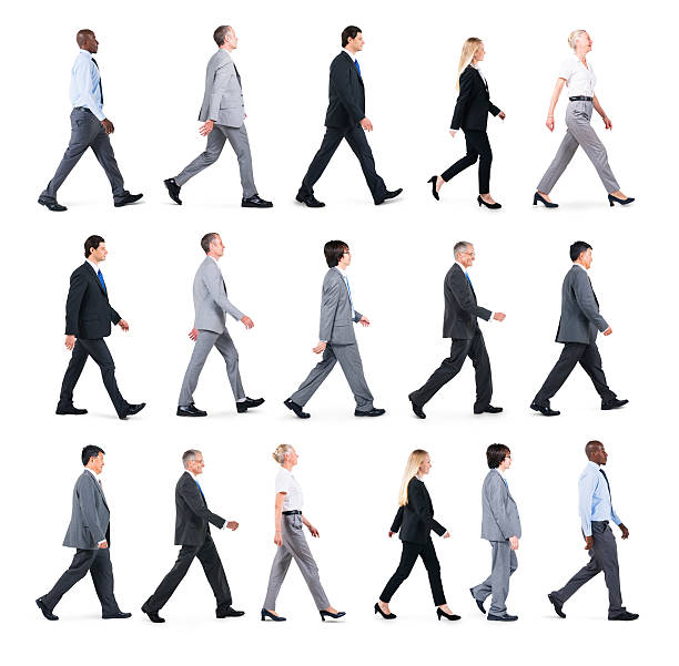 istock Group of Business People Walking in One Direction 497895543