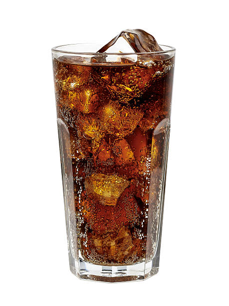 istock Cola in glass with ice cubes 497899568