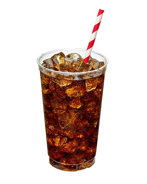 istock Cola with ice and straw in takeaway cup 497900670