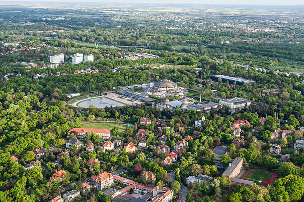 istock aerial view of wroclaw city suburbs 497900708