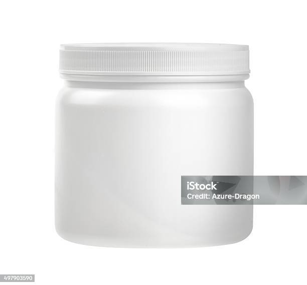 Medicine White Pill Bottle Isolated On A White Background Stock Photo - Download Image Now