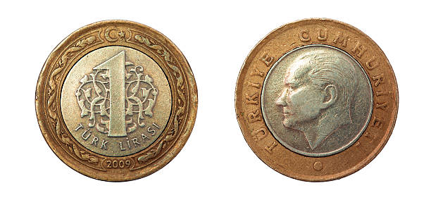 istock One lira coin. Turkey. 2009 497905030