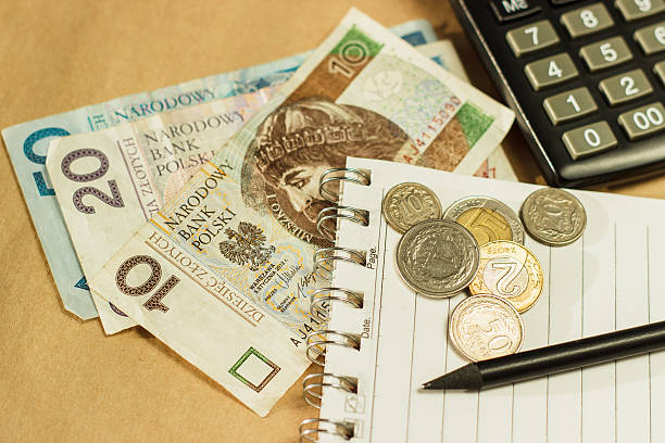 istock Image of money and a calculator, home budget 497905584