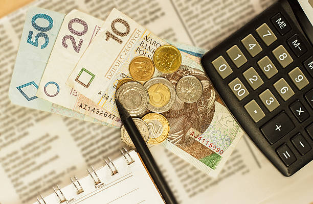 istock Image of money and a calculator, home budget 497905628