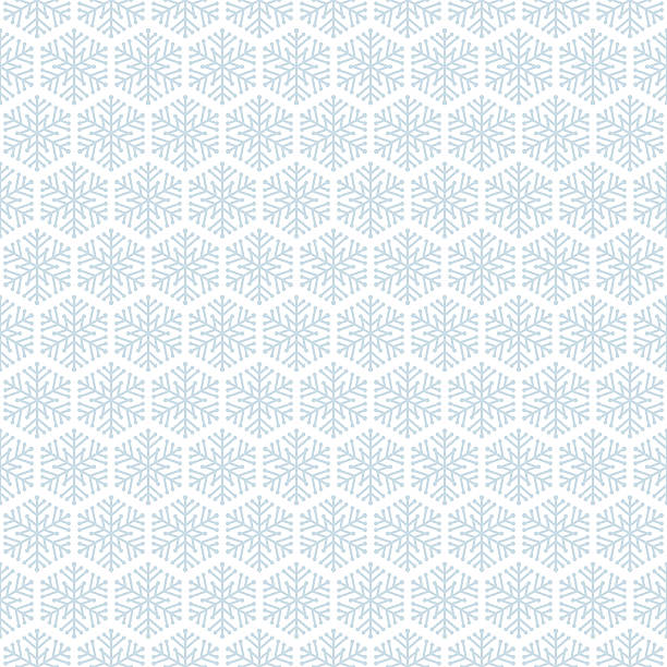 Snowflakes seamless pattern Snowflakes seamless pattern ice pattern stock illustrations