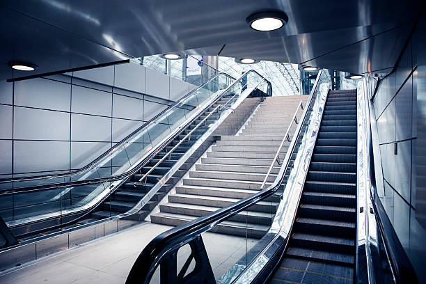 istock Escalator and stairs at the airport 497938176