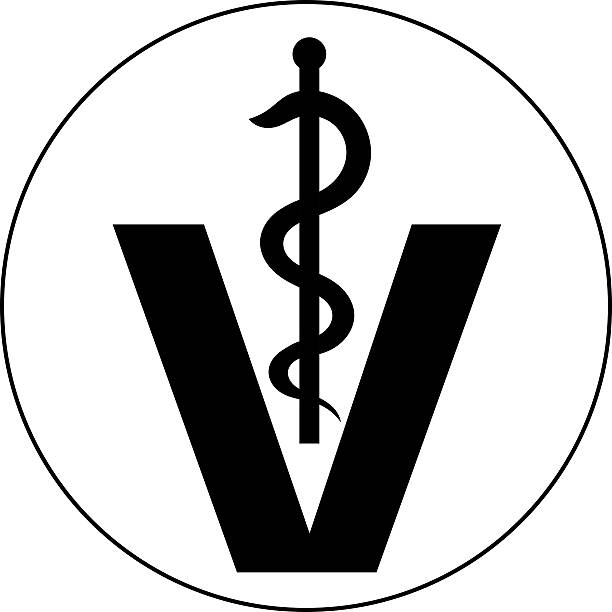 button symbol veterinary veterinary medical symbol illustration, caduceus snake with stick caduceus medical symbol backgrounds stock illustrations