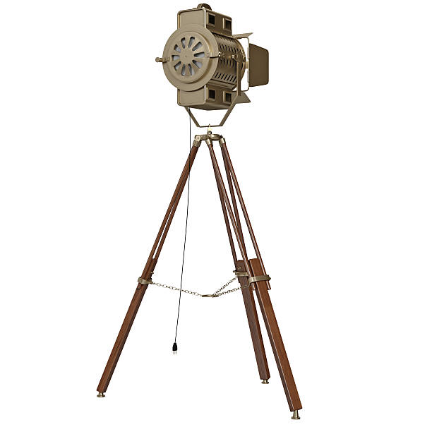 istock Spotlight with wooden tripod 497941808
