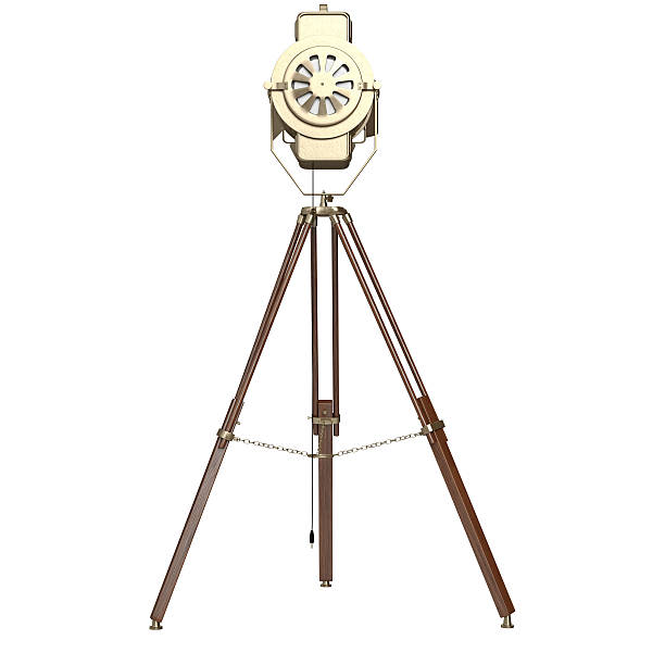istock Stage lamp with wooden tripod 497941828