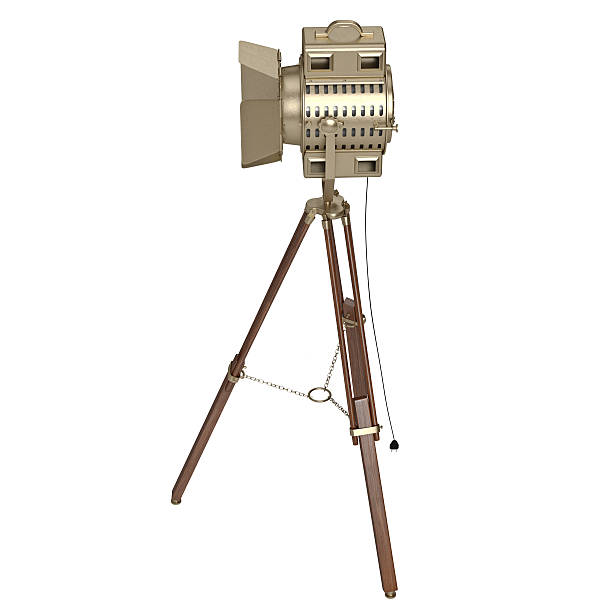 istock Spotlight with wooden tripod 497941948