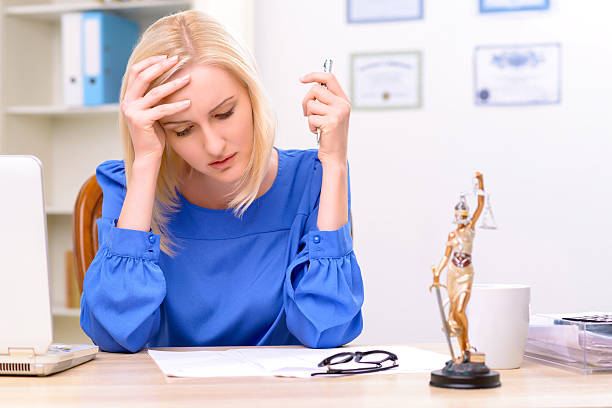 istock Professional lawyer sitting at the table 497944532