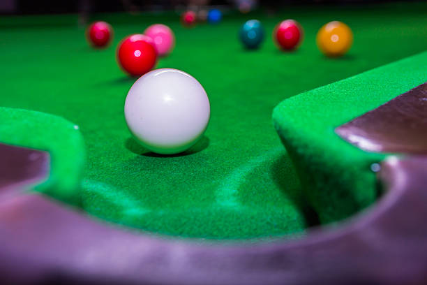 istock Snooker ball on snooker table 497945594