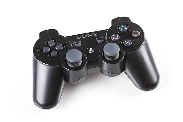 sony playstation 3 dualshock sem fio, controle de video game - playstation - fotografias e filmes do acervo