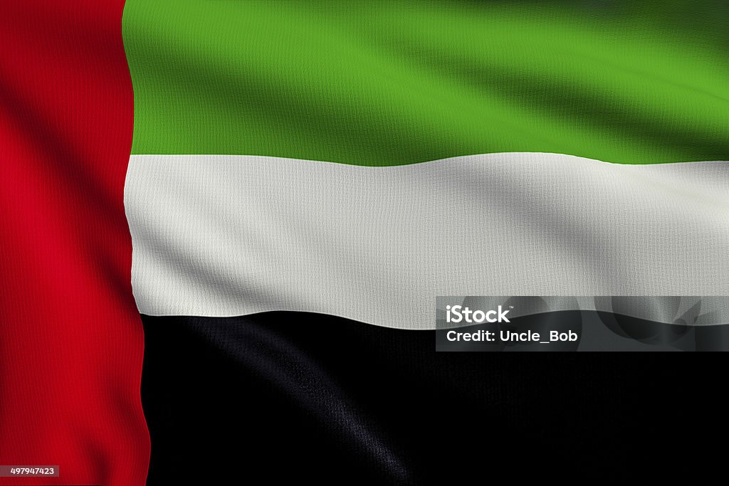 Bandeira dos Emirados Árabes Unidos - Foto de stock de Atividade royalty-free
