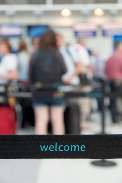 istock Welcome sign at an airport, Alberta, Canada 497947689