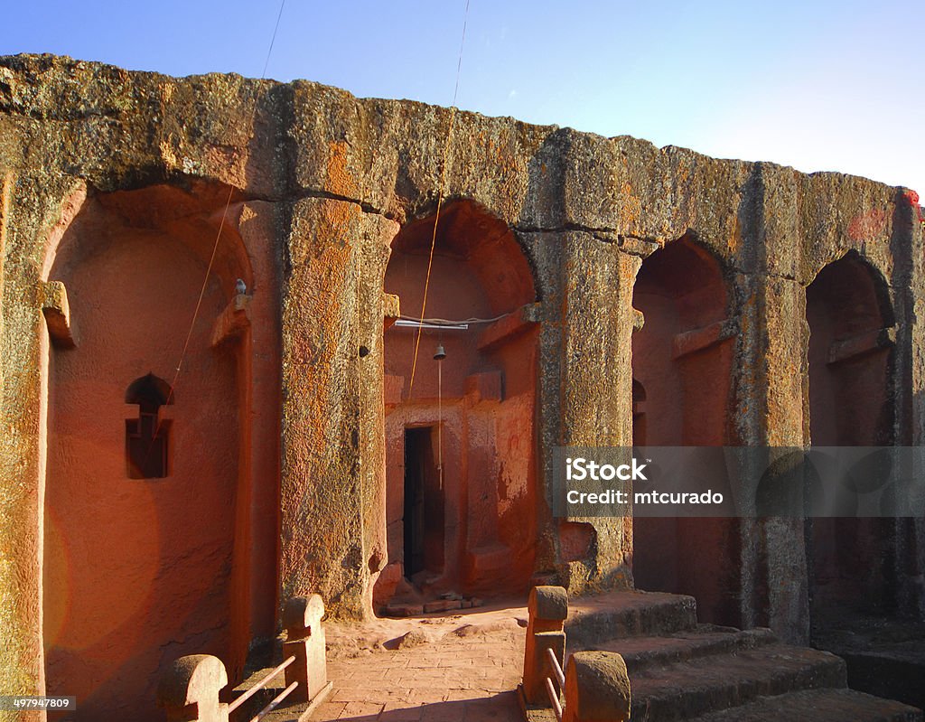 Lalibela, Etiopia: Bete Gabriel-Rufael chiesa - Foto stock royalty-free di A forma di croce