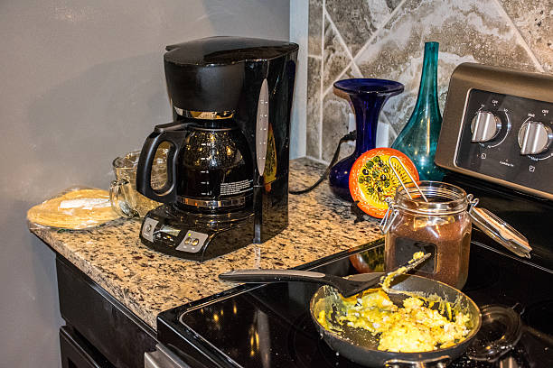 American Home Morning Breakfast Coffee and Eggs