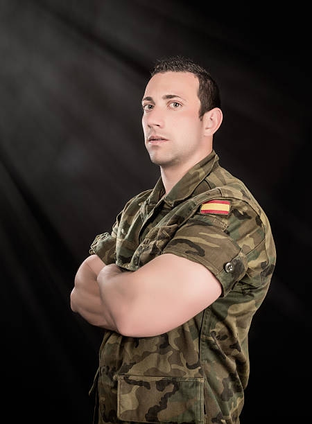 ejército español - personal militar español fotografías e imágenes de stock