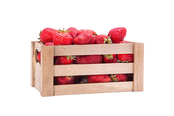 istock Strawberries in wooden box 497949465