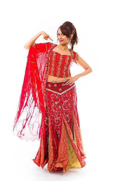 istock Young Indian woman pointing herself 497950211