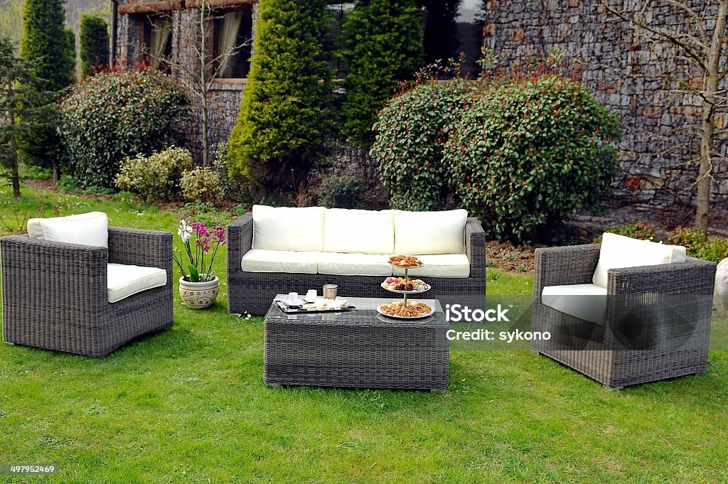 Day for relaxation outdoor Ornamental Garden Stock Photo