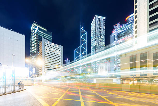 istock traffic in Hong Kong at night 497953341