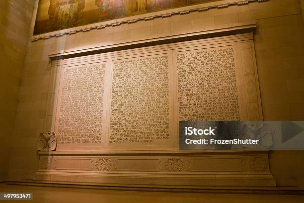President Lincoln Memorial In Washington Dc Stock Photo - Download Image Now - Slavery, Freedom, Honor