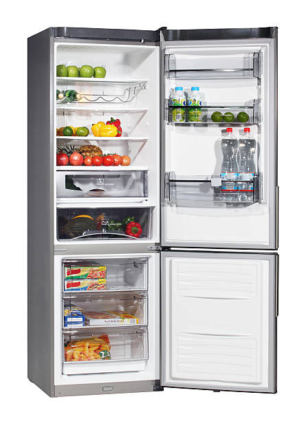 istock Full of fresh food refrigerator 497953481