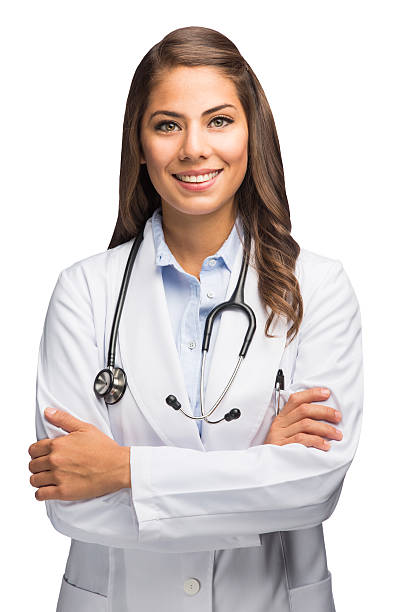 istock Young doctor with arms crossed 497954047