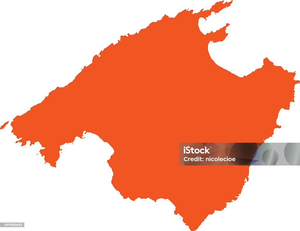 Majorca Map Labeled Detailed Map Of Mallorca Spain Stock Illustration - Download Image Now ...
