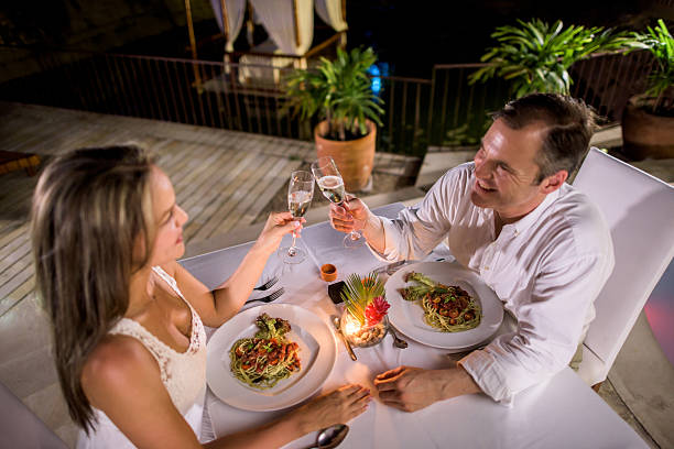 Couple celebrating their anniversary