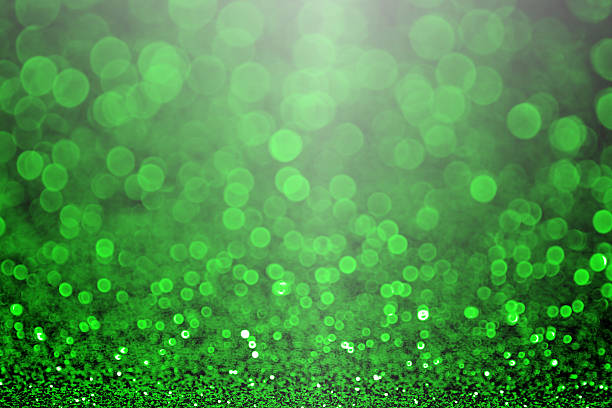 Green Christmas Sparkle or St Patricks Day Party invitation Green Christmas glitter sparkle or St Patricks Day Background party invitation december wedding colors stock pictures, royalty-free photos & images