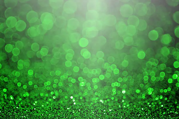 Photo of Green Christmas Sparkle or St Patricks Day Party invitation