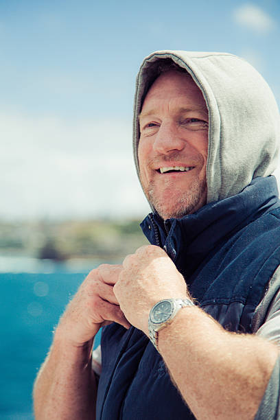 istock Mature man in hoodie 497958160