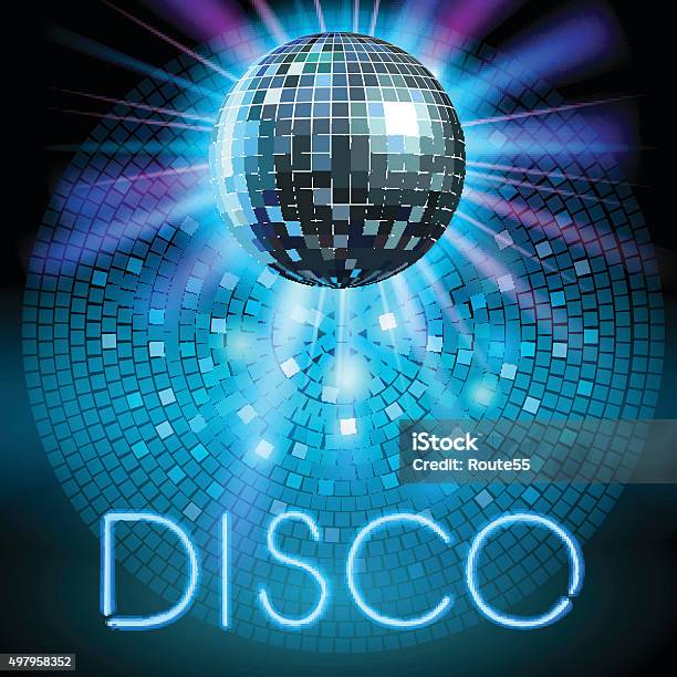 Disco Ball Stock Vektor Art und mehr Bilder von Diskokugel - Diskokugel, Blau, Diskothek