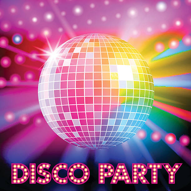 Disco Ball 80s Party Light Element Stock Vector (Royalty Free