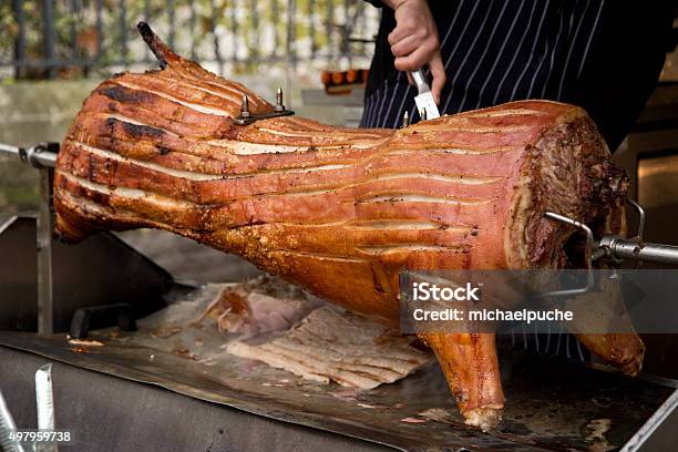 Hog Roast Stock Photo - Download Image Now - Roasted, Pig, Domestic Pig