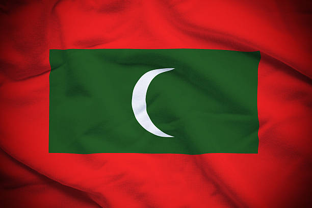 モルディブの旗 - maldivian flag ストックフォトと画像