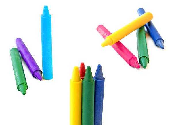 istock set of wax crayons on white background 497960888