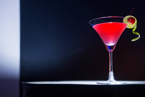istock cherry martini cocktail drink at bar 497962846