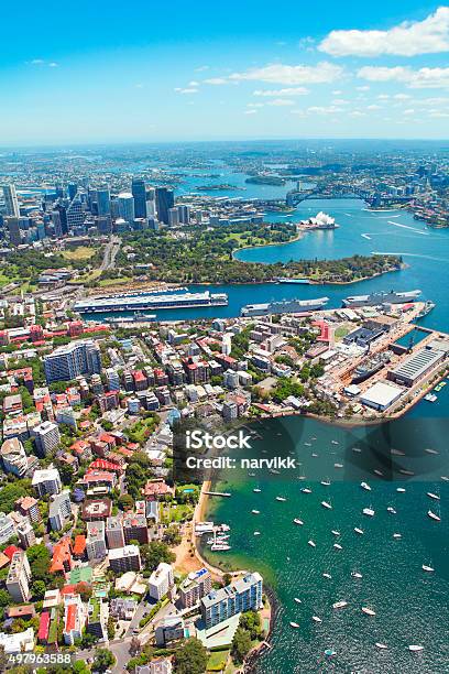 Aerial View Of Sydney City Stock Photo - Download Image Now - Sydney, Aerial View, Sydney Opera House