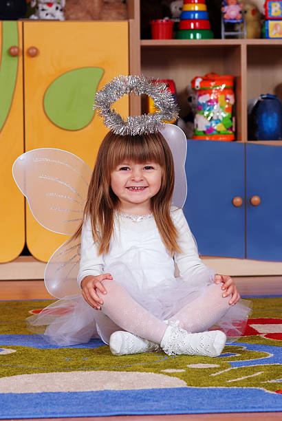 istock Tree-year girl playing and learning in preschool 497964278