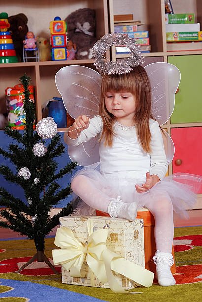 istock Tree-year girl playing and learning in preschool 497964906