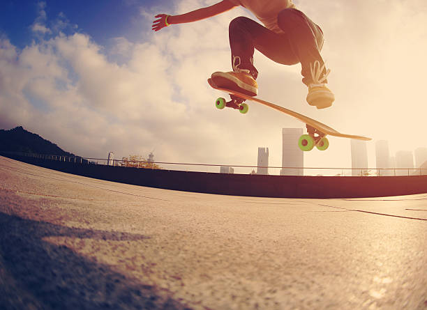 istock skateboarder skateboarding at  city 497966360
