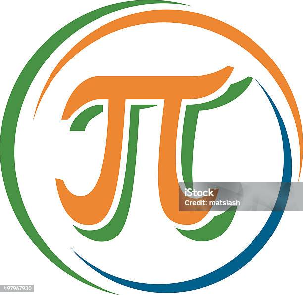 Sign Pi In A Circle Stock Illustration - Download Image Now - Pi - Number, 2015, Alphabet